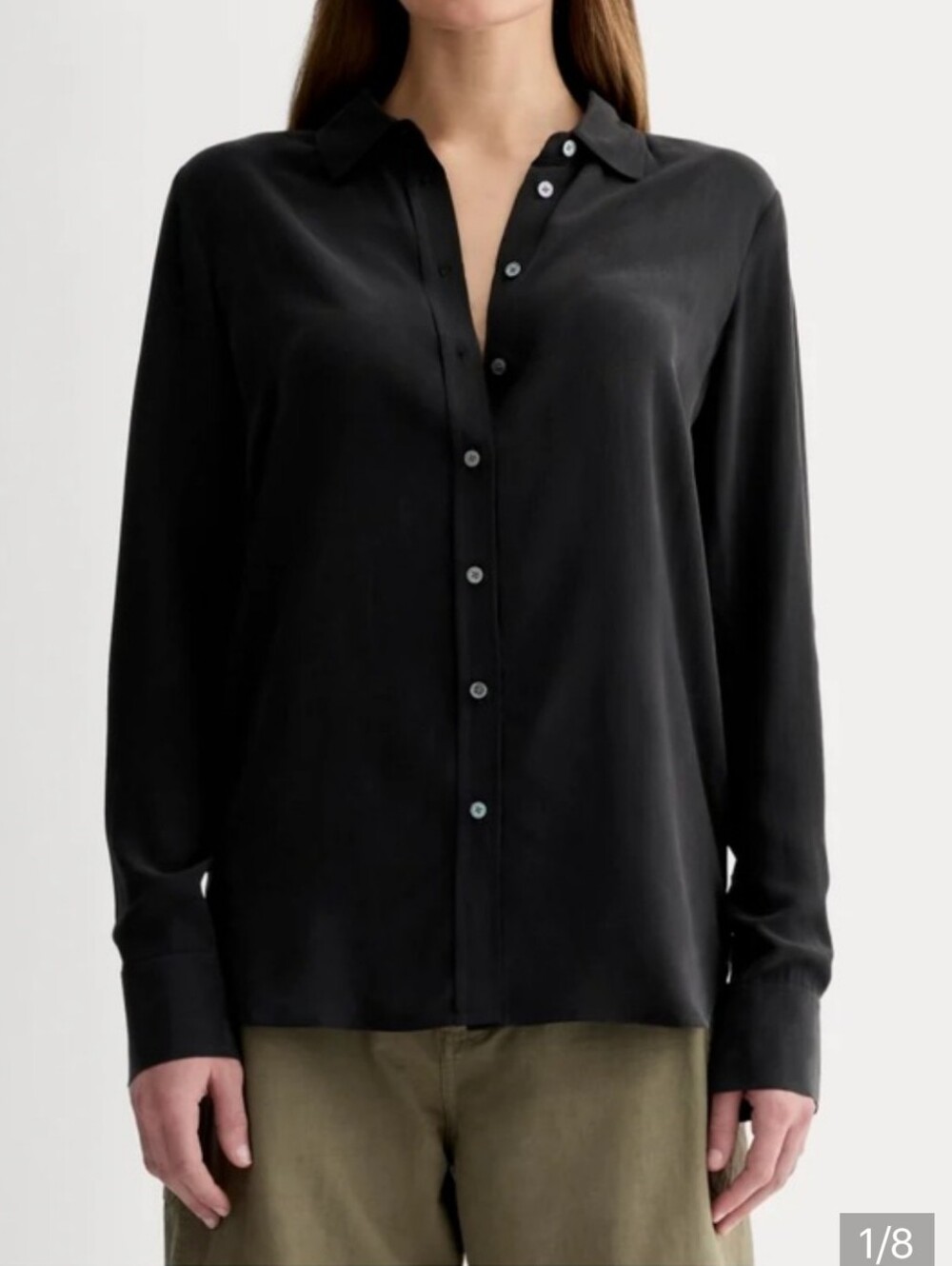🆕EVERLANE The Must-Have Shirt in Washable Silk